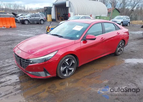 2021 Hyundai Elantra Limited z USA, uszkodzony, nr VIN 5NPLP4AG1MH013635